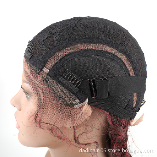 32" Box Braids Wig  Synthetic Front Lace Braiding Wig Baby Hair For Black Women